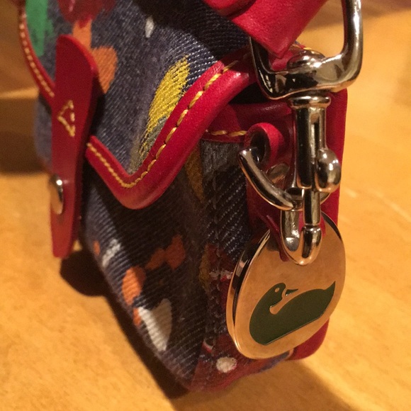 Dooney & Bourke Denim Paint-Splattered Wristlet - Picture 3 of 3